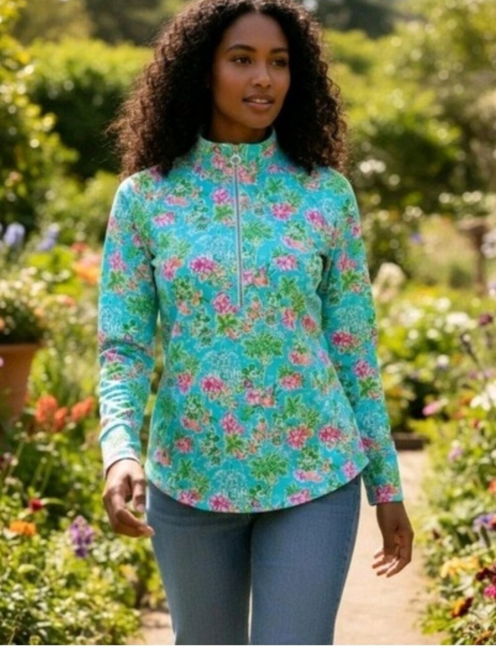 Lilly Pulitzer X Disney Quarter Zip Pullover. Worn only once.